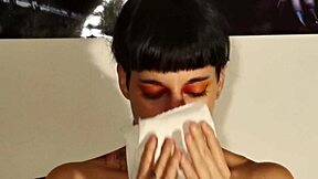 hey teen girls, check this huge snot from sneezing fetish in hd