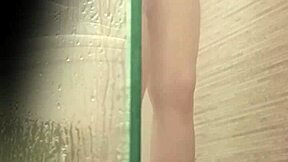 Hey, check out this cute Argentinian babe in the shower, getting all smooth and sexy! 🚿😉