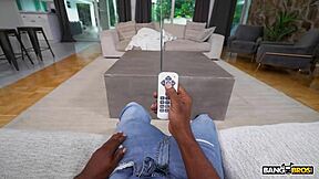 Bianca bangs takes on a big cock in cowgirl and doggystyle, her petite frame getting pussy stretched with cum in mouth finish.