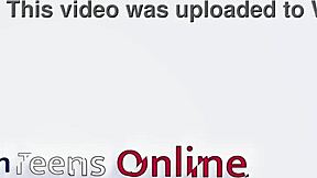 naughty college student delivers a messy blowjob with deepthroat action