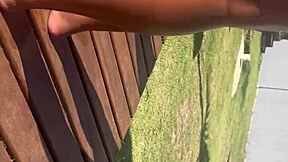 amateur latina babe gets bent over in doggystyle fucking with pov riding outdoors by european guy