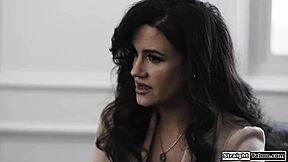 Why Does Big Tits Milf Suck Husband's BBC Straight from Teen's Pussy in Interracial 3some?