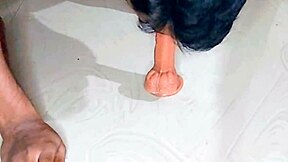 Cute Latina Sissy Cuckold Locked in Cage! Gets Rough Anal Fucking with Toys and Cum While Humiliated in Homemade Domination!