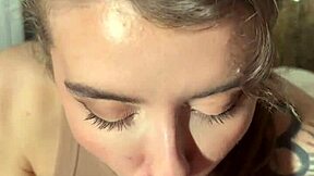 I feel so good fucking Eden Ivy's tight mouth hard