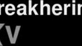 Blue-haired 19-year-old goddess chokes on big black cock during intense deepthroat face fucking session