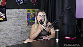 I watch compilados do Matheus Caetano no Bora Cast com Bruna Carlos - parte 4 on sheer red, uh, with cuckold humiliation and swingers action in lingerie.