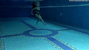 diana rius shows off her juicy tits and shaved body while groping underwater in bikini 😏