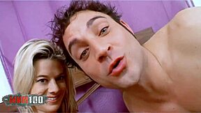 oh wow chloe delaure takes anal deepthroat and cumshot like a pro blonde babe gettin fucked hard in homemade rough sex