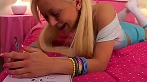 Oh wow, watch Lil Lexy finger her petite pussy in hot solo!