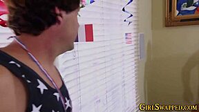 Teen Deepthroats Old Cock for Facial Cumshot