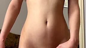 Do you like my shaved pussy. Teen Maiskii masturbates with dildo and fingering to orgasm.