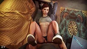 Ellie from the last of us gets fucked in a really hot hardcore teen scene.