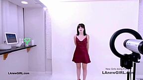 Shy Brunette Teen Model Seduced By Producer