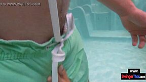 I Feel So Excited With Amateur Teen Thai Couple Foreplay In Public Pool Leading To Hardcore Sex