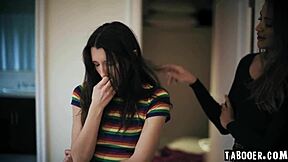 Gizelle Blanco spies on Maya Woulfe and Hazel Moore hiding  