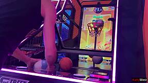 so if you win the game we can dive into this awesome footjob sex leading to a creampie finish