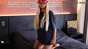 Elena's passionate pounding ends with cum wiped on her Chanel necklace.