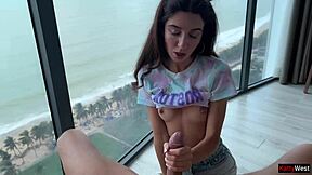 so if you win the game we can dive into this awesome footjob sex leading to a creampie finish