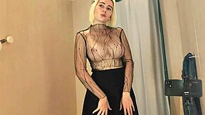 I really want to fuck will you fuck me in the fitting room young blonde shows big tits in the fitting room