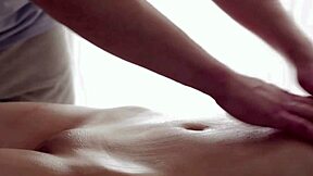 Masseur gets strange signals from hot client bent over in doggystyle. Cute brunette moans during rough fucking on massage table.