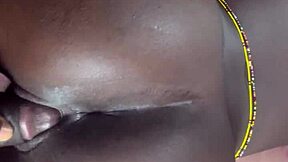 You won't believe this homemade hard fuck I gave my ebony house girl