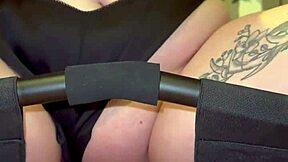 Watch Me Ride That Dick Hard on My Sex Chair in Bedroom with Shaved Pussy and Moaning Girlfriend Action!