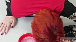 Russian teen explores bondage with anal hook leading to intense domination