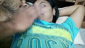 Horny Desi girl gives a sloppy blowjob to her boyfriend. Then he licks her ass deep while she's in underwear moaning loud.