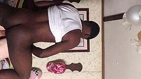 so this granny's totally into sucking and riding young black dick casually