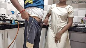 hey, this desi girl comes home from college and gets fucked by her stepbrother with hindi audio 😈🍆