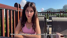 Picked Up Sad Girl In Hotel For Hard Fucking And Cum On Face