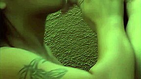 Why resist tasting this young exotic pussy in fishnets during passionate cunilingus ride?