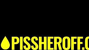 Tiny Latina teen cutie gets pissed on before intense pov face fucking in shower