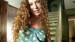 leighlani red with natural tits takes big cock in cowgirl riding and doggystyle fucking for facial cumshot