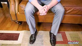 brunette hottie jae scott gives interracial pov blowjob then gets shaved wet pussy pounded doggystyle