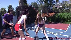 Interracial Stepdaughter Blowjob with Cum in Mouth!