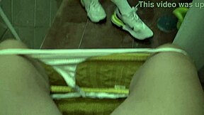 Look at my stepson in the shower, the perverted stepmother whispers while masturbating.