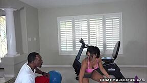 hot curvy brunette makayla cox rides her personal trainer rome major with big black cock blowjob deepthroat doggystyle cumshot and interracial hardcore fucking! 🍑💦