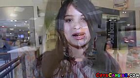 colombian shop girl hints at doggystyle fun after mall encounter