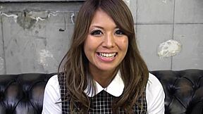 Skinny japanese teen 18+ chats about rough standing creampie fuck in uncensored jav casting!