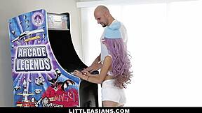 i can't believe this tiny asian gamer teen vina sky handled that massive interracial cock so well