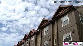 i can't believe my annoying teen stepsister's torn leggings turned into this hardcore blowjob and fucking session with me