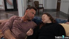 Oh come on, teen Leana Lovings, you know you want this taboo family foursome fuck with your milf stepmom and the others!