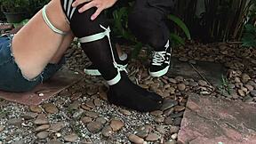 why punish her by tickling her sexy feet?