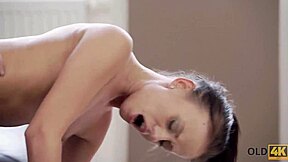 Old4k old and young 18+ couple enjoys all day sex, it's so wonderful 😍