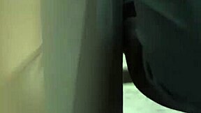 Submissive business woman gets blindfolded and exposed in a public outdoor flashing scene