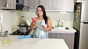 Housewife seduces young 18+ BBC guys with tips and ends up in a wild fucking session