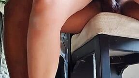 I'm sexy housewife fucking friend's black cock hard