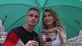 Casual teen 18+ sex features seaside hookup with european girlfriend iris kiss kiss. They enjoy close up blowjob riding and creampie in shaved pussy.