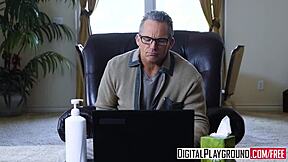 Feeling So Thrilled with This Skinny Teen in Huge British Group Workout Scene - Digitalplayground Broke Girls Episode 5 April Snow Marcus London